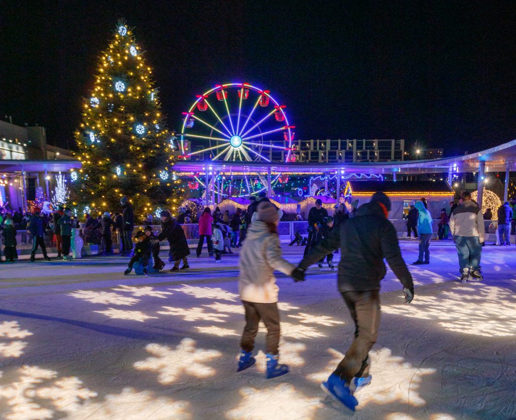 Julestemning på Jæren, isbane i Vinterland i Sandnes