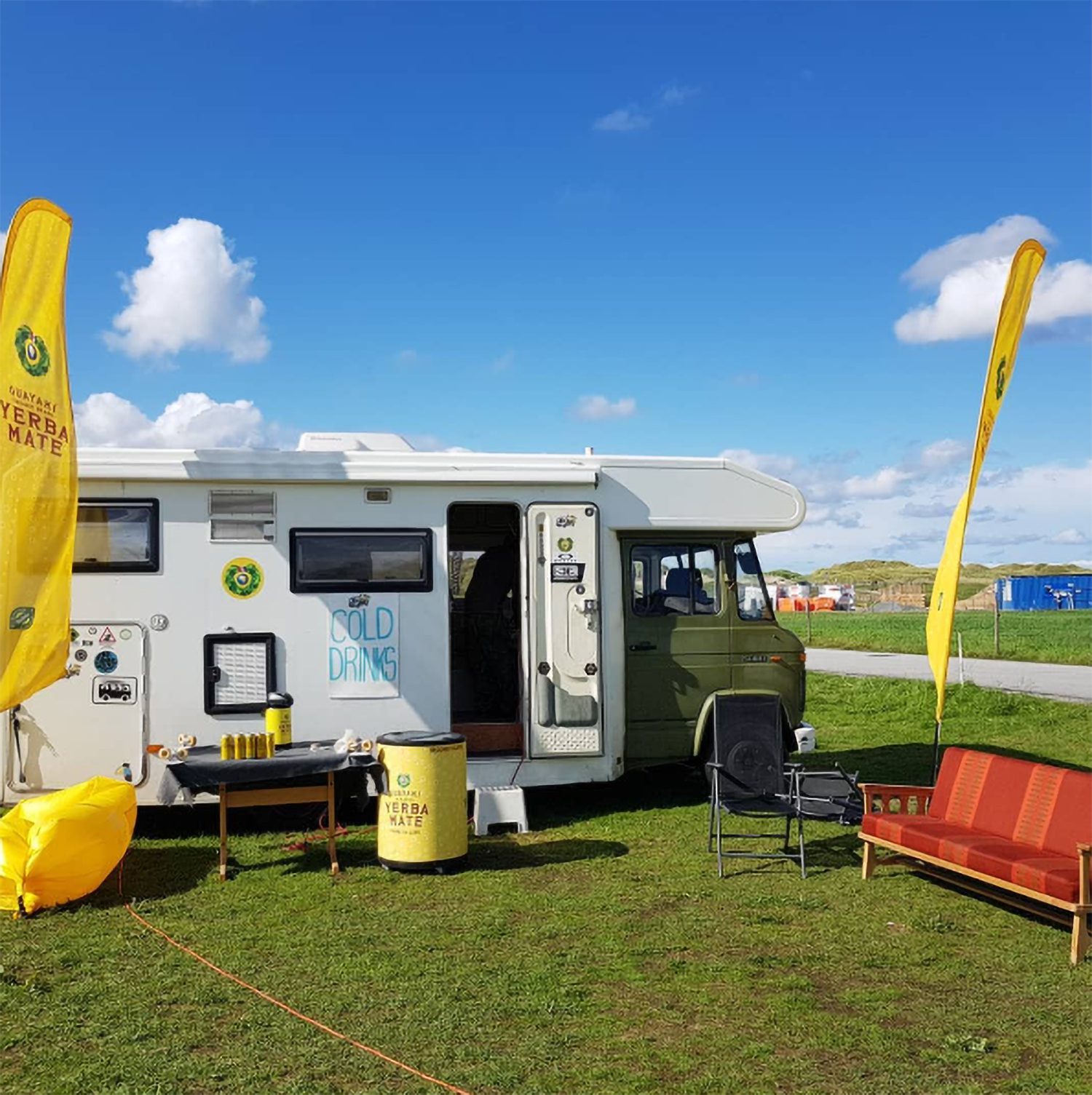 Van i startfasen på Bore beach club 